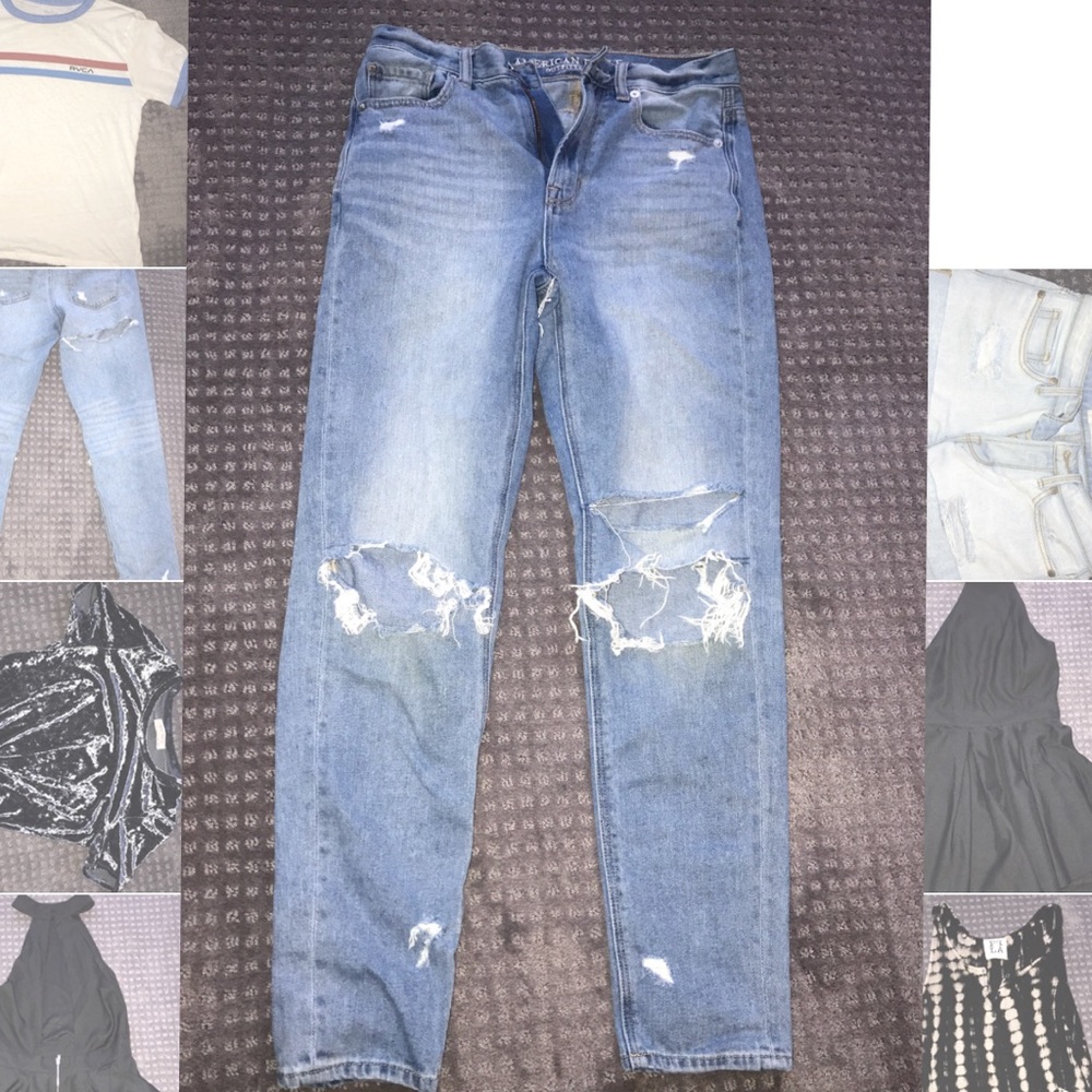 american eagle mom jeans
